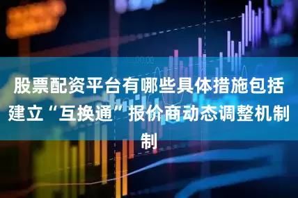 股票配资平台有哪些具体措施包括建立“互换通”报价商动态调整机制