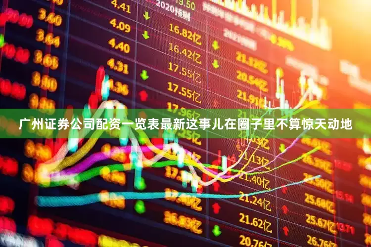 广州证券公司配资一览表最新这事儿在圈子里不算惊天动地