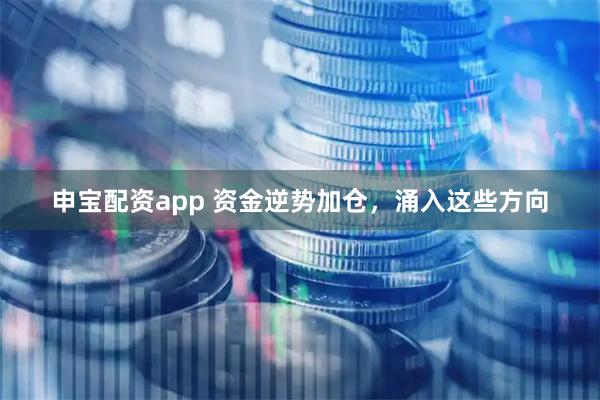 申宝配资app 资金逆势加仓，涌入这些方向